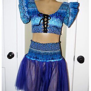 OOAK Ethereal Woodland Blue corset fairy costume, Elf, sprite